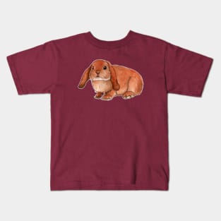 Red rabbit ram Kids T-Shirt